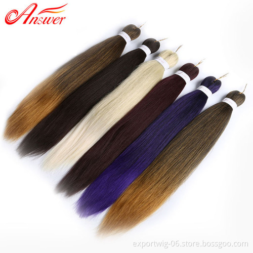 Jumbo braid hair prestretched braiding hair cheap price synthetic pre stretched braiding hair extension